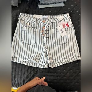Judy Blue high waist striped shorts NWTS  size Medium